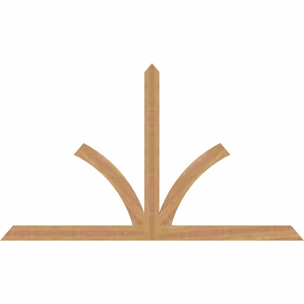 Ekena Millwork Richland Timber Gable Bracket, Western Red Cedar, 72"W x 42"H x 1 1/2"D x 3 1/2"F, 14/12 Pitch GBW072X42X0204RIC00SWR - main